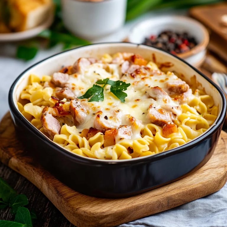 Nudelauflauf mit Fleischwurst