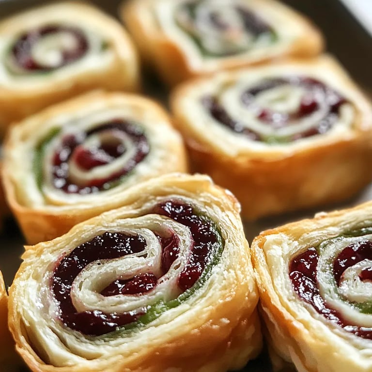 Christmas Cranberry Pinwheels