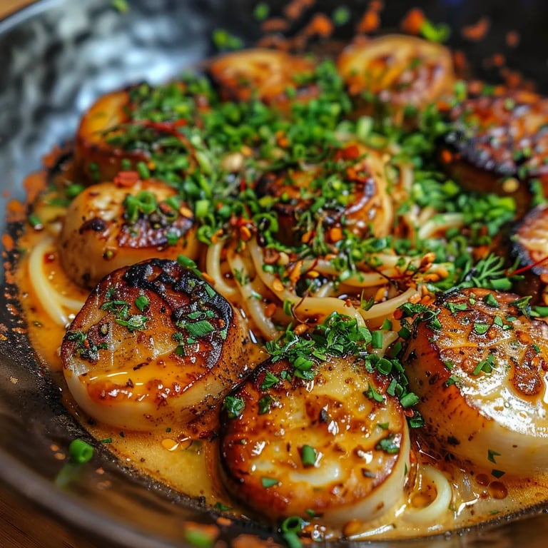 Köstliche cremige Knoblauch