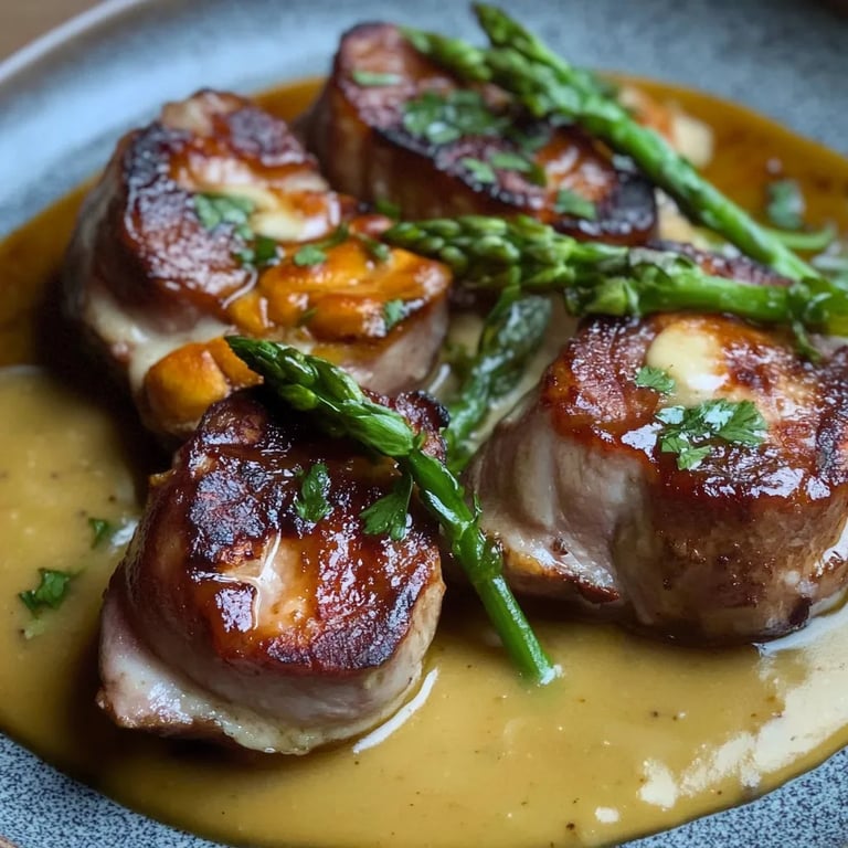 Schweinemedaillons in Rum-Sahne-Sauce mit Wood Stork Spiced Rum