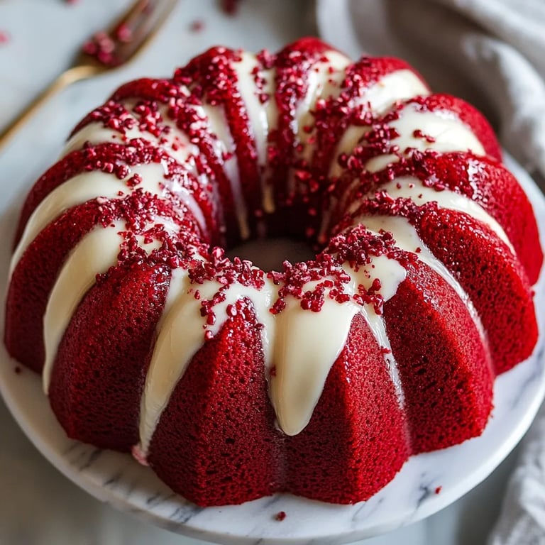 Red Velvet Cream Cheese Bundt Cake