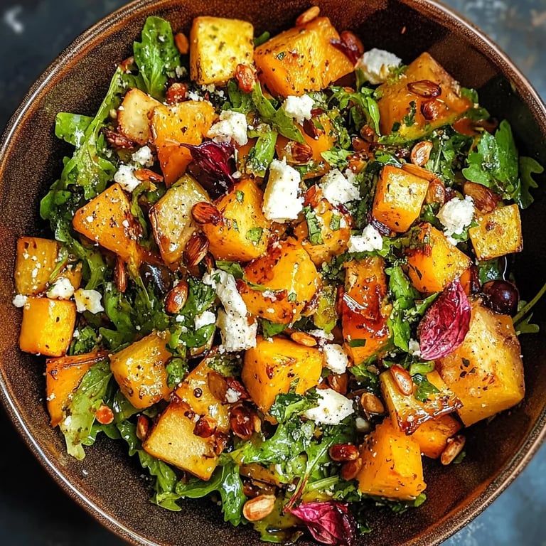 Fall Harvest Salad w/ Butternut Squash and Apple