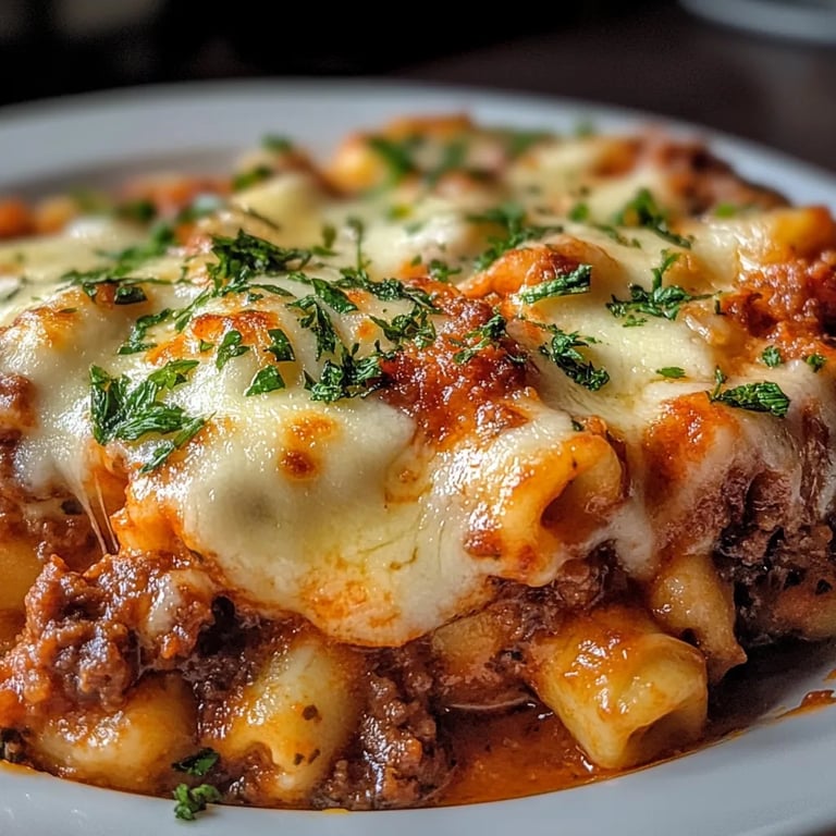Gnocchi-Auflauf mit Käse-Bolognese