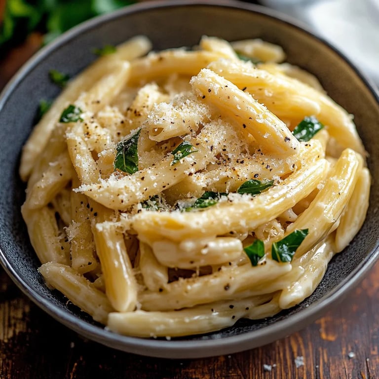 Knoblauch-Parmesan-Hähnchen-Pasta