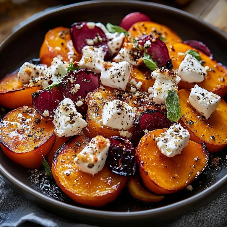 Honig-Feta-Süßkartoffel-Runden