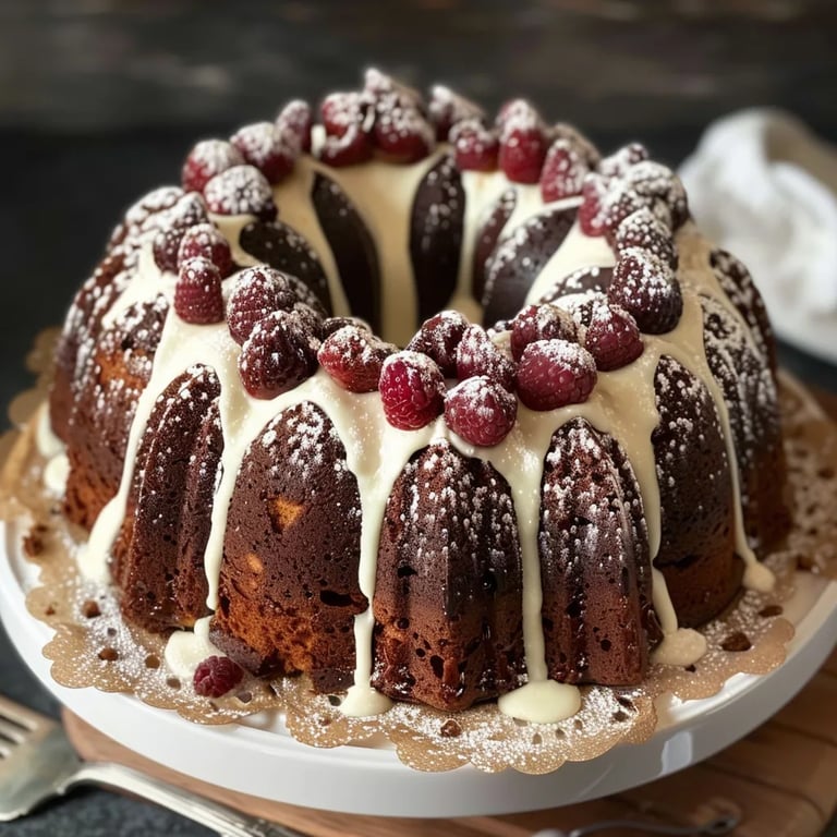 Spekulatius-Buttermilch-Gugelhupf mit Schokolade