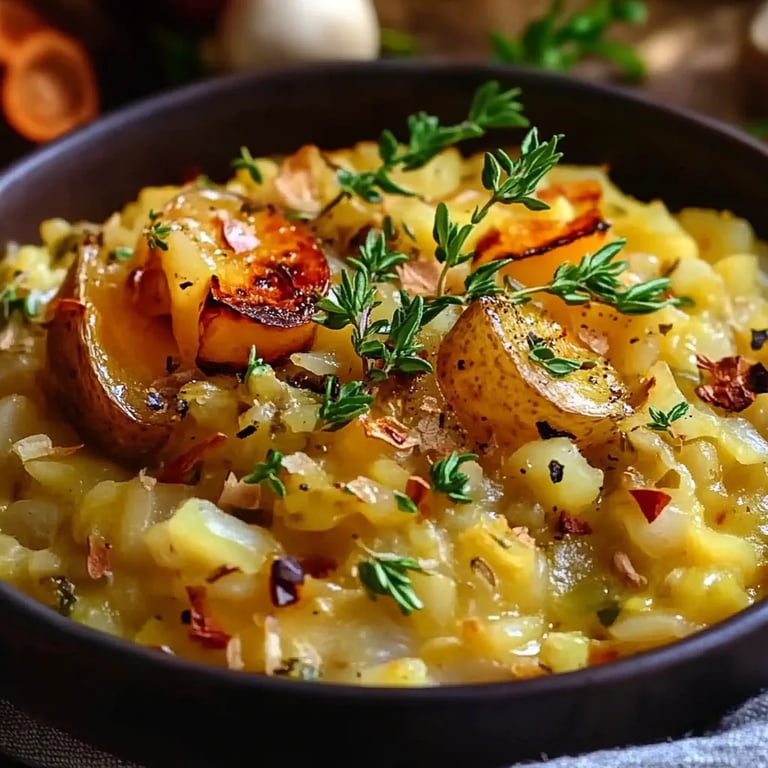 Kürbiskürbisrisotto