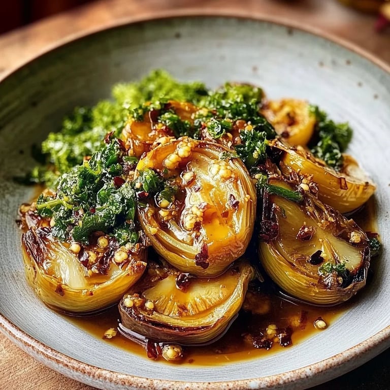 Geschmorter Spitzkohl mit Würziger Sauce