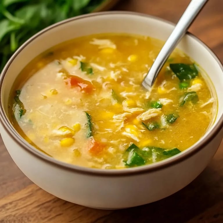 Chicken Corn Egg Drop Soup