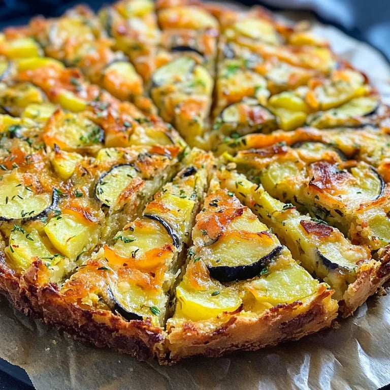 Gemüsekuchen mit Kartoffeln