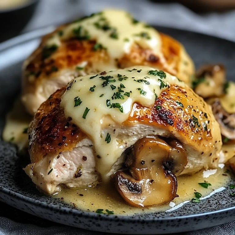 Cheesy Garlic Butter Mushroom Stuffed Chicken: An Incredible 5-Step Recipe