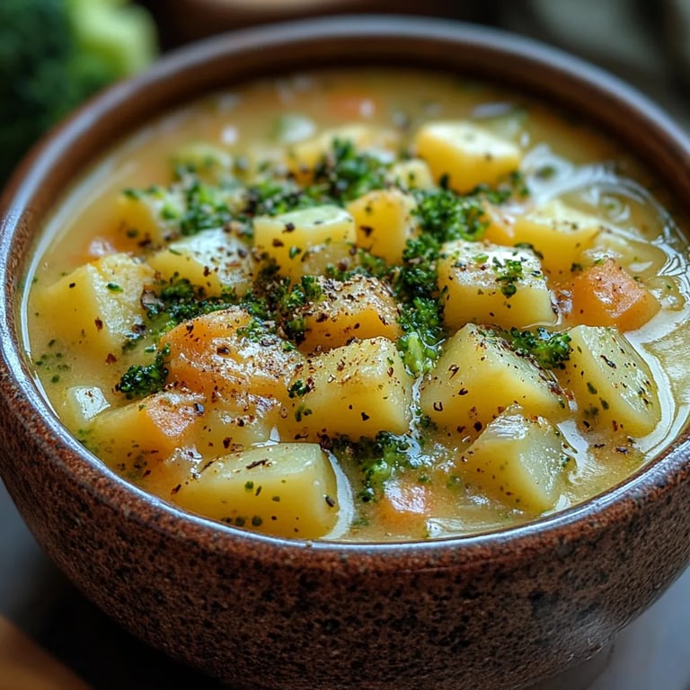 Sopa de Papa, Brócoli y Cheddar en Olla de Cocción Lenta: Una Increíble Receta Última