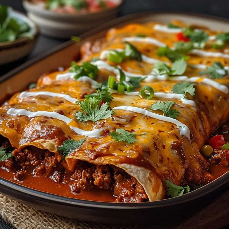 Easy Ground Beef Enchiladas