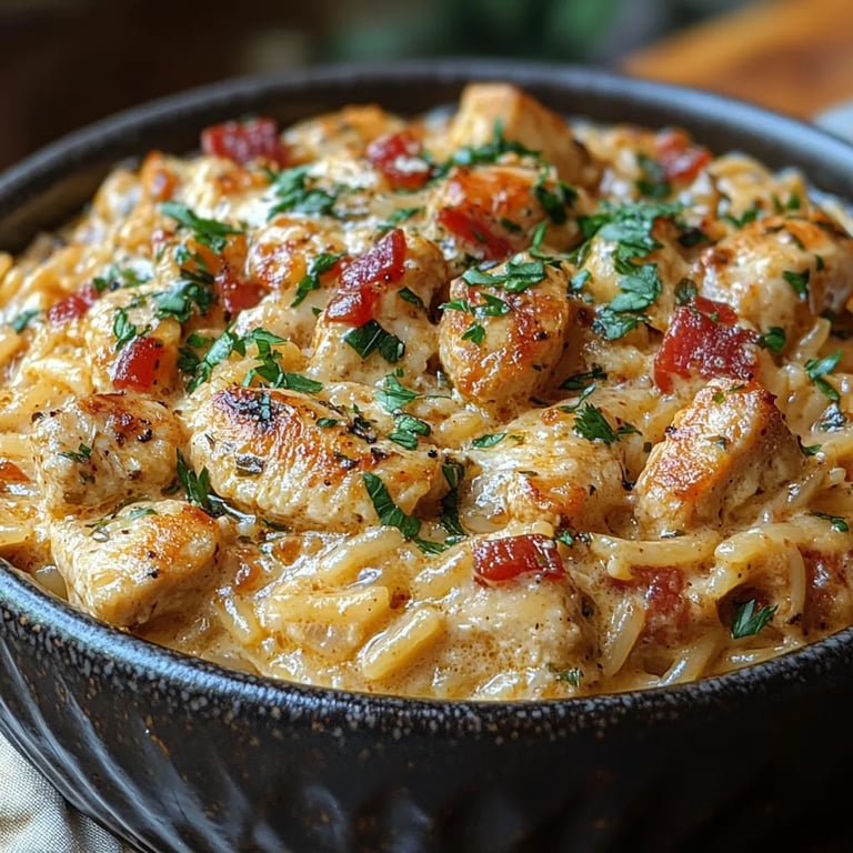 Cremiges toskanisches Hähnchen mit Orzo: Ein Unglaublich Ultimativer Genuss