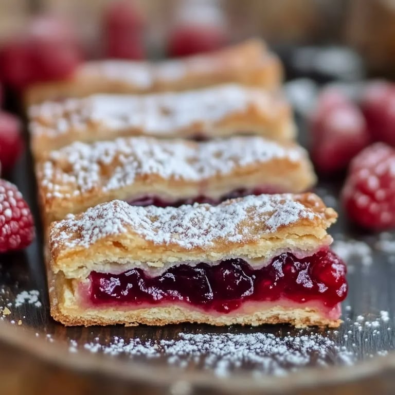 Schnelle Linzer Streifen mit Johannisbeermarmelade