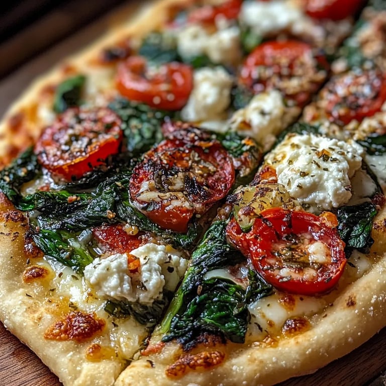 Spinat-Feta-Fladenbrotpizza: Ein Unglaubliches Ultimatives Rezept für 5 Sinne