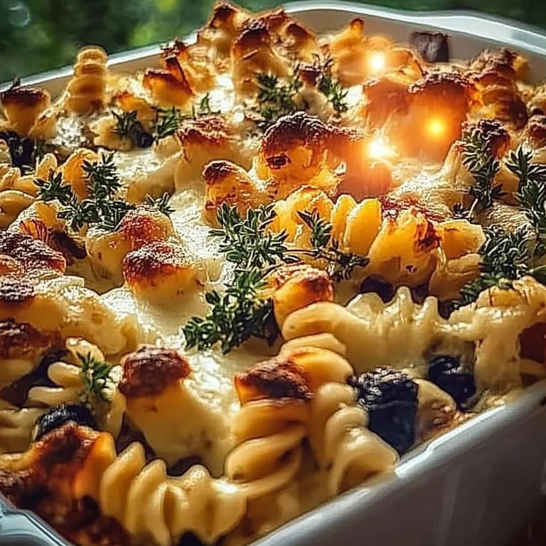 Vegetarischer Nudelauflauf