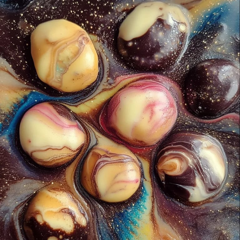 Marmorplätzchen, die im Mund schmelzen