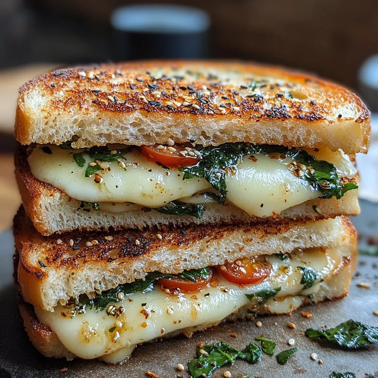 Sandwich Grillé à la Feta et aux Épinards : Une Recette Incroyable Ultime