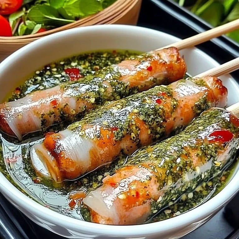 Vietnamese Baked Salmon Spring Rolls