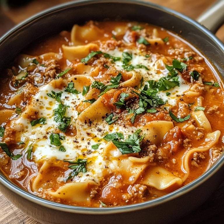 Easy Lasagna Soup Recipe