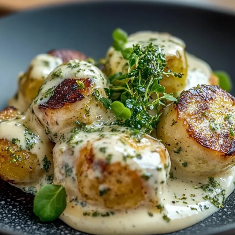 Rosenkohl in Frischkäse-Senfsauce