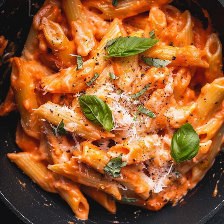 Super Easy Creamy Tomato Pasta
