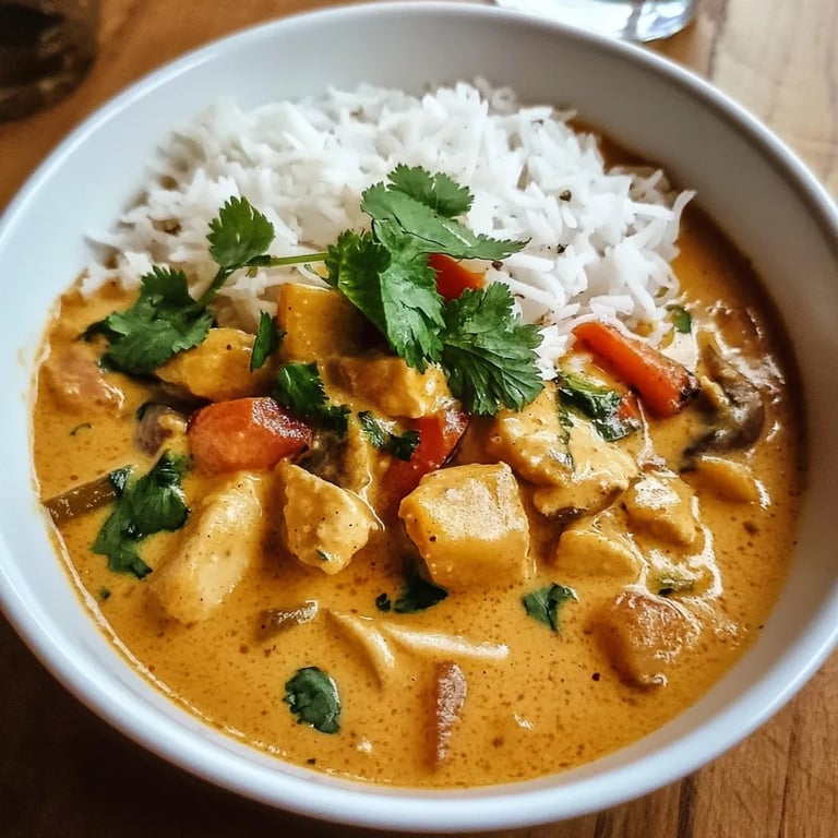 Kürbis Curry mit Kokosmilch