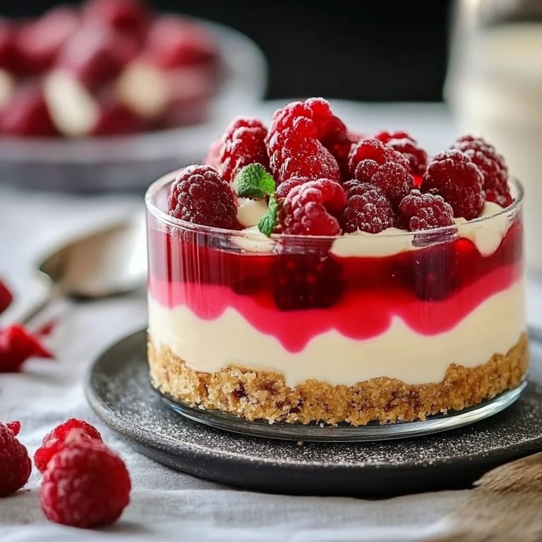 Traumhaftes Himbeerdessert mit Mascarpone