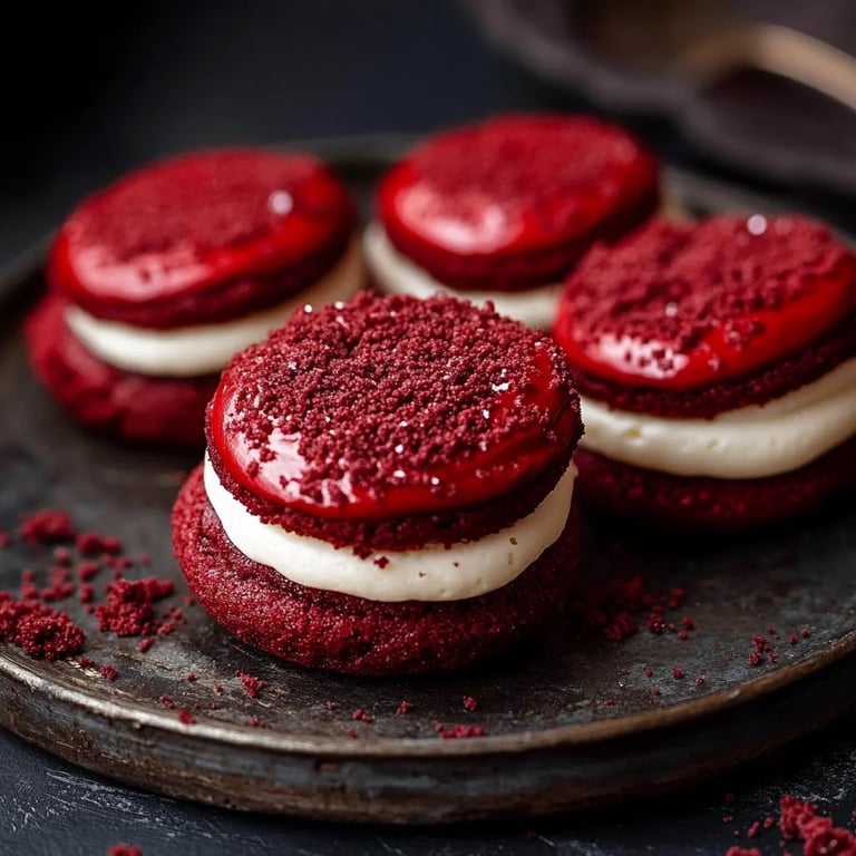 Crumbl Red Velvet Cupcake Cookies