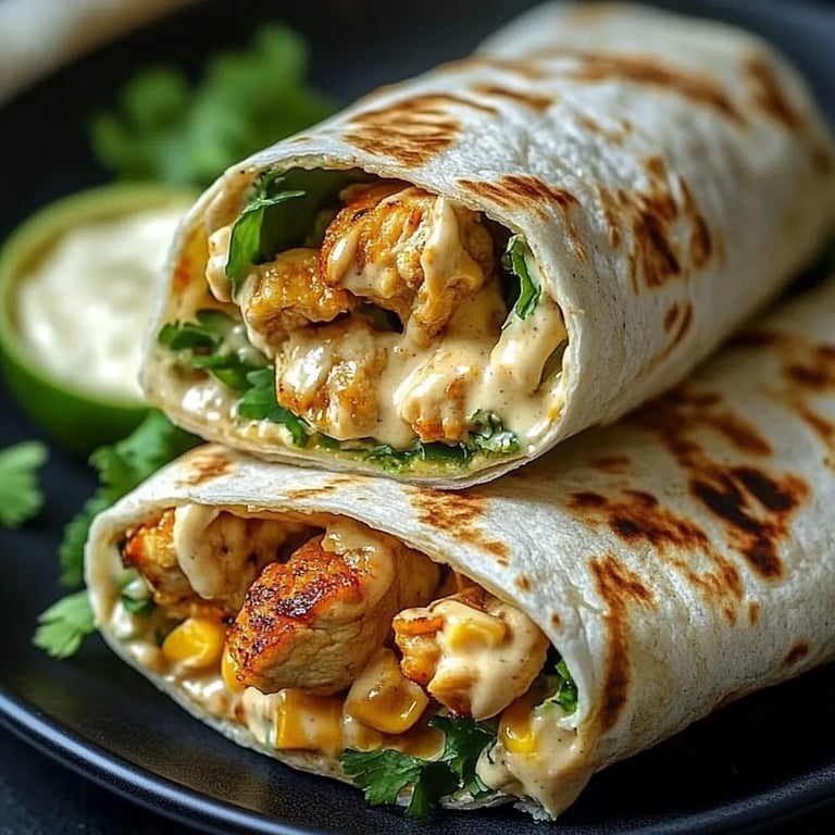 Käse-Knoblauch-Hähnchen-Wraps – Die ultimative Geschmacksexplosion!