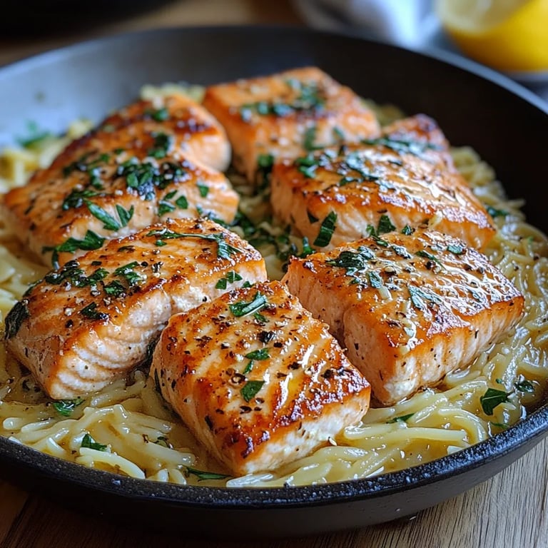 Salmon with Lemon Orzo: An Amazing Ultimate Recipe