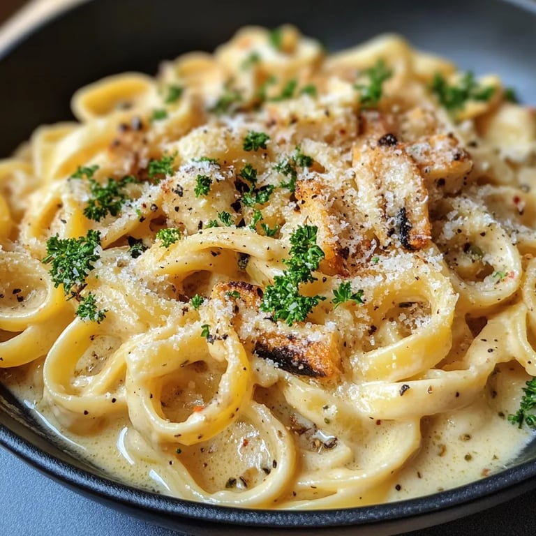 Datenight Pasta mit Brokkoli, Speck und Pilzen