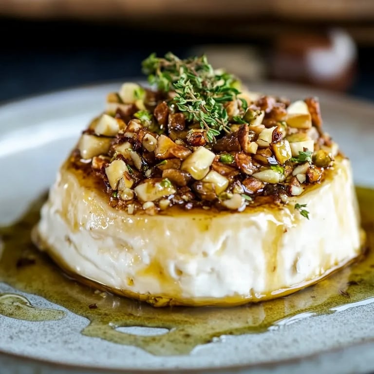 Pistachio Honey Sweet Baked Brie