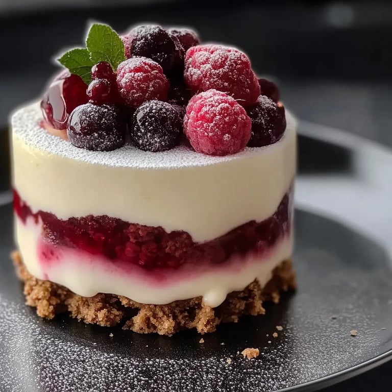 Spekulatius-Himbeere-Dessert