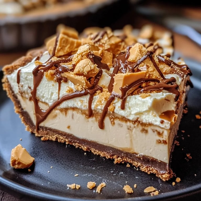 Butterfinger Pie with Peanut Butter