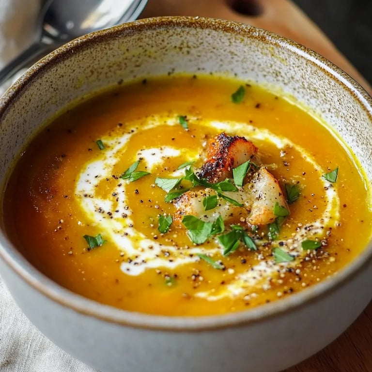 Kürbissuppe mit Kokosmilch