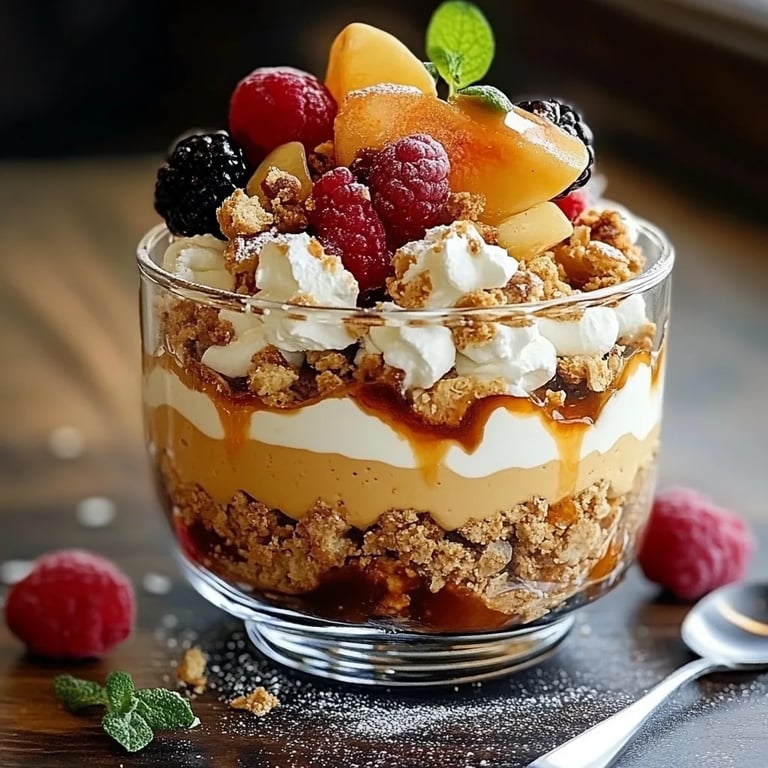 Bratapfel Karamell Trifle
