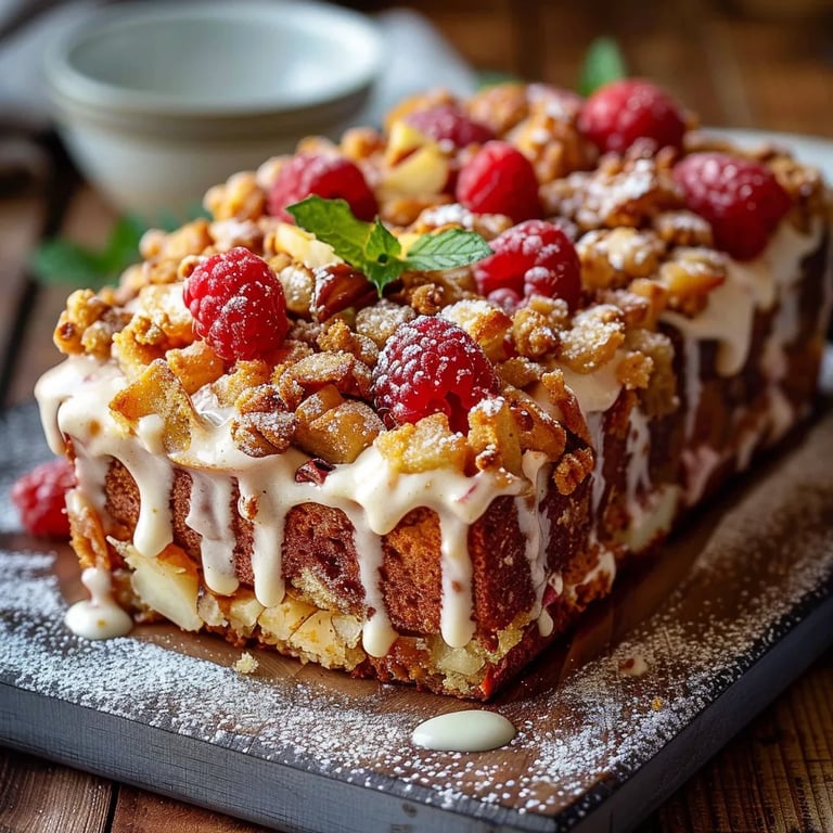 Saftiger Apfel-Zimt-Crumble-Kuchen