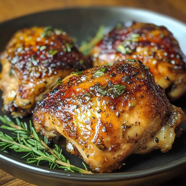 Brown Sugar Dijon Chicken Thighs