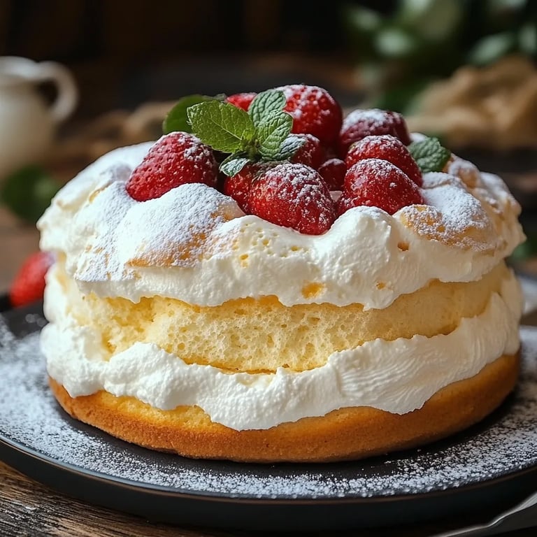 Light & Fluffy Yogurt Cloud Cake