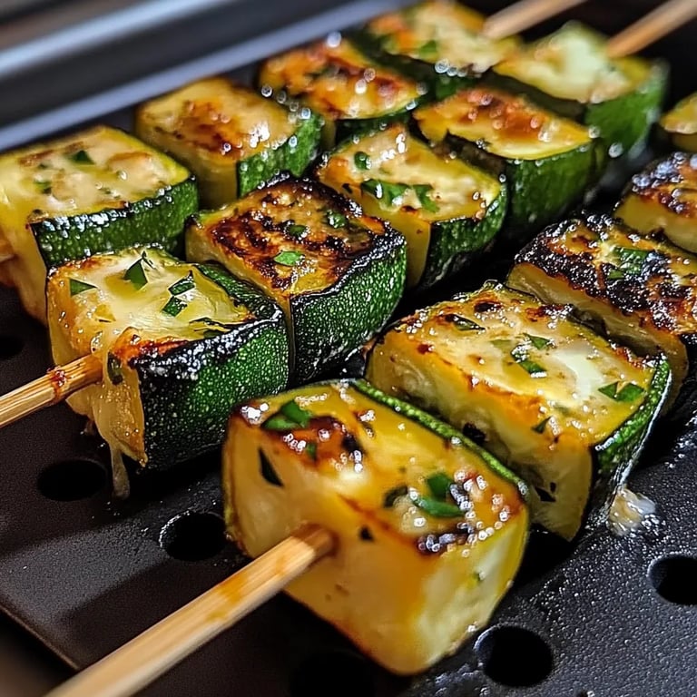 Garlic Butter Zucchini Skewers