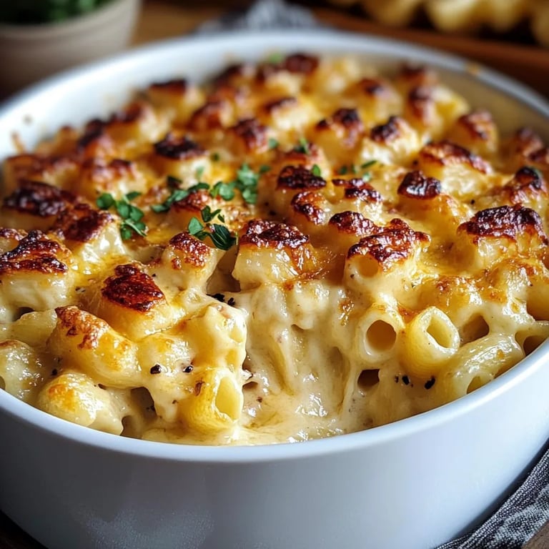 Cremiges Hähnchen Mac and Cheese