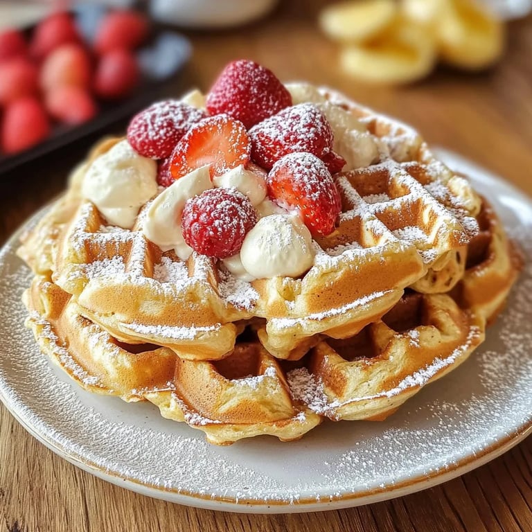 Frische Waffelteig Haffig für alle Formen