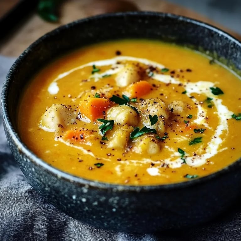 Kürbissuppe mit Kokosmilch