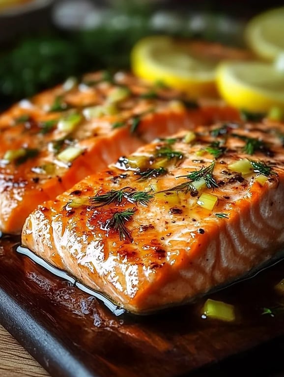 Texas Roadhouse Style Baked Salmon
