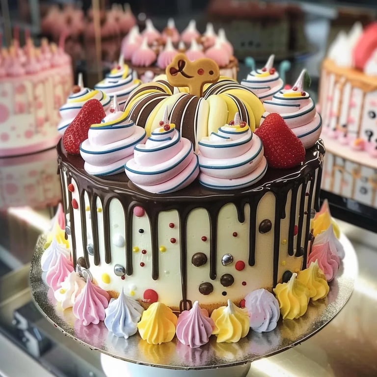 Pasteles de dibujos animados