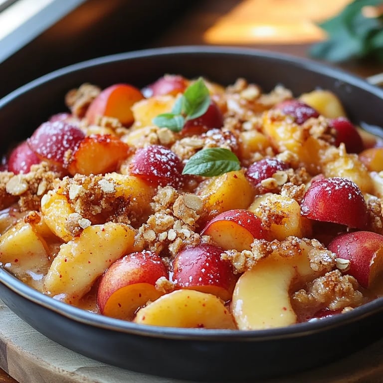 Pfirsich-Crumble: Ein Unglaubliches Ultimatives Rezept für 4 Personen