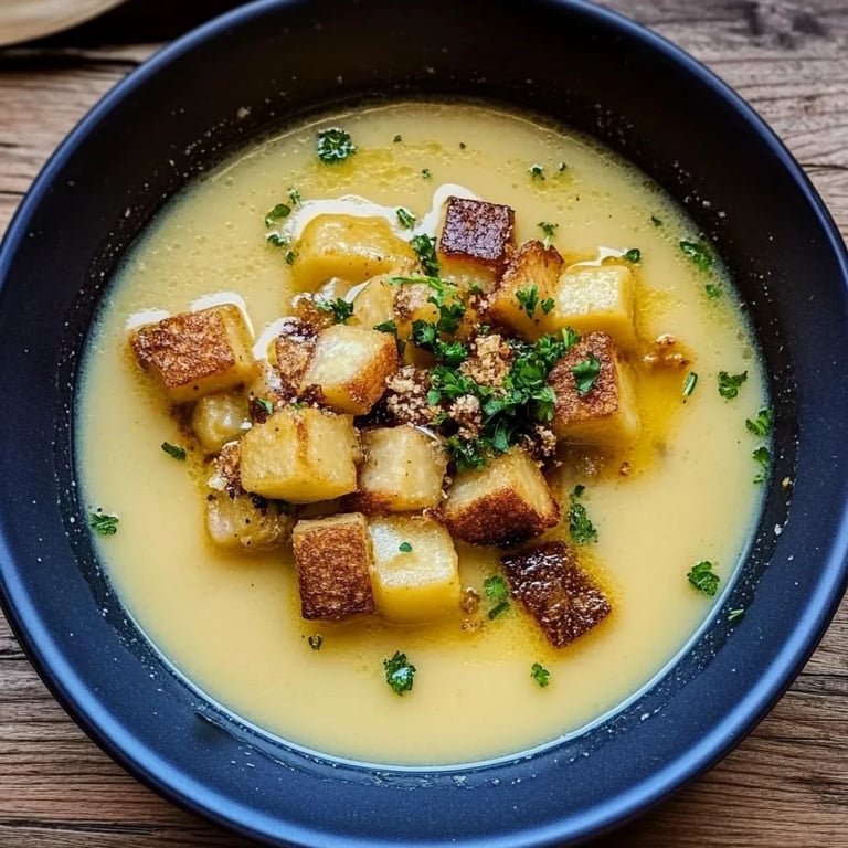 Cremige Knoblauchsuppe