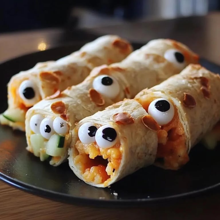 Creepy Cute Mummy Veggie Wraps: An Amazing Ultimate Recipe